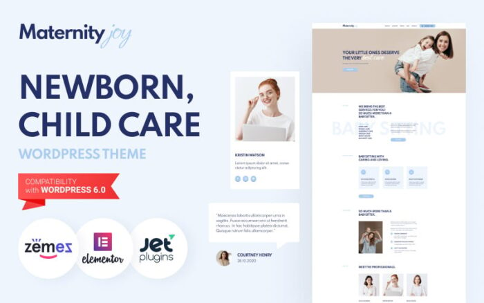 MaternityJoy - Tema WordPress untuk Bayi Baru Lahir dan Perawatan Anak