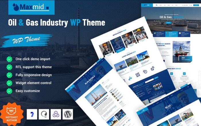 Maxmid - Tema WordPress Industri Minyak & Gas