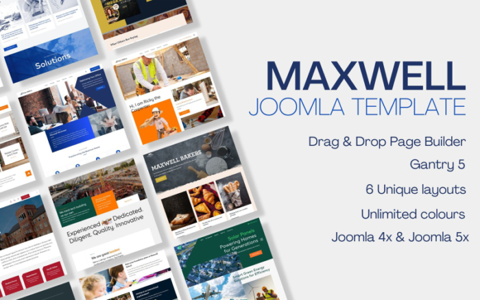 Template Joomla Serbaguna Maxwell