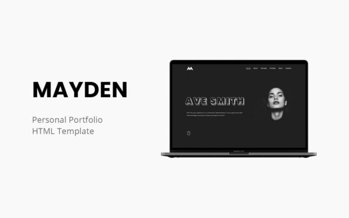 Mayden - Premium Personal Portfolio Template