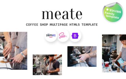 Meate - Template Situs Web HTML5 Kedai Kopi