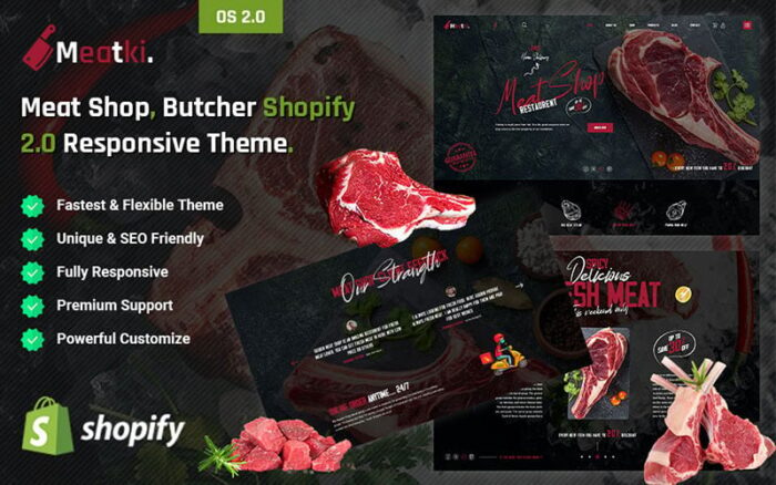 Meatki - Tema Responsif Toko Daging, Tukang Daging Shopify 2.0