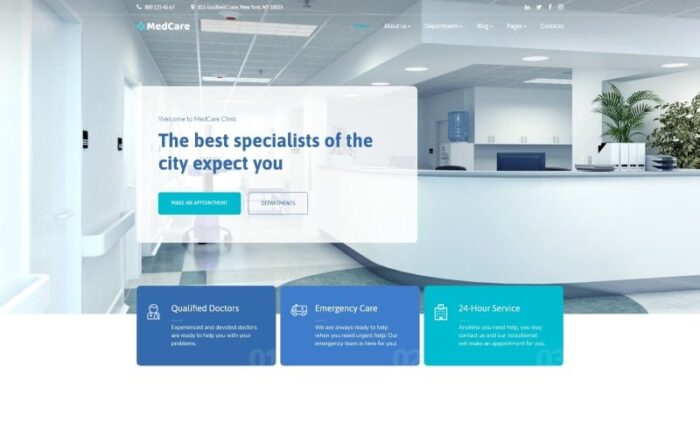 MedCare - Template Situs Web Klinik Kesehatan