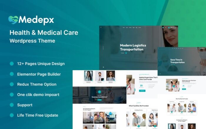 Medepx - Health And Medical Care Wordpress Theme