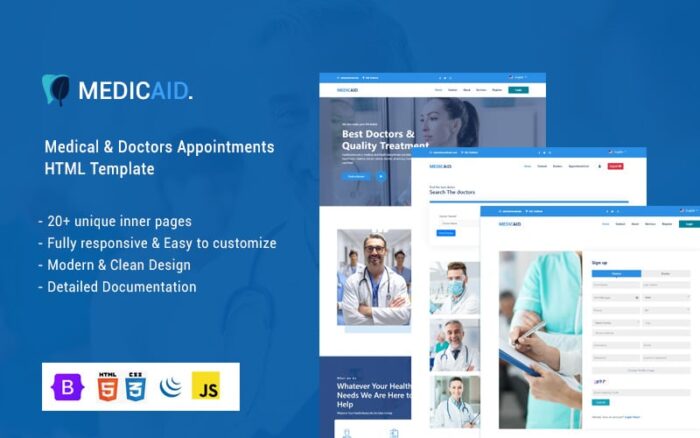 Medicaid - Templat HTML Janji Temu Dokter & Layanan Medis