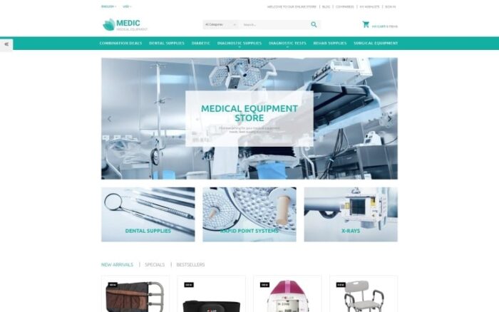 Tema PrestaShop Peralatan Medis