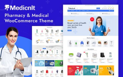 Medicnlt - Pharmacy & Medical Store WooCommerce Theme