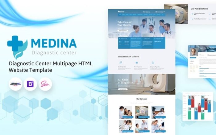 Medina - Template Situs Web HTML Multihalaman Pusat Diagnostik