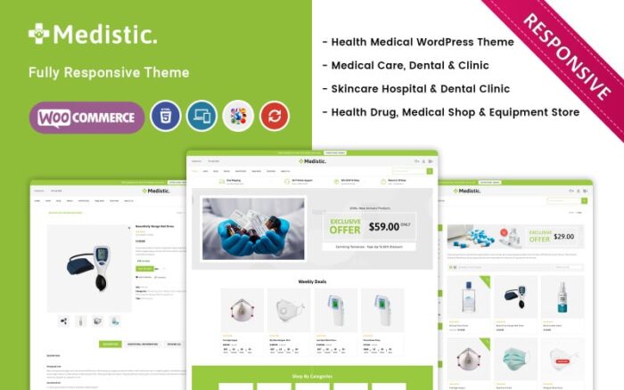 Medistic - Tema WooCommerce Toko Medis Premium