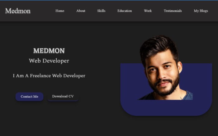 Medmon - Template HTML5 Portofolio Kreatif