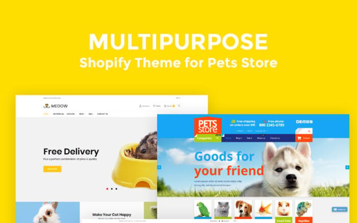 Medow - Tema Shopify Toko Makanan Hewan Peliharaan, Anjing dan Kucing