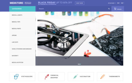 Medstore - Template OpenCart Toko Peralatan Medis Online Responsif