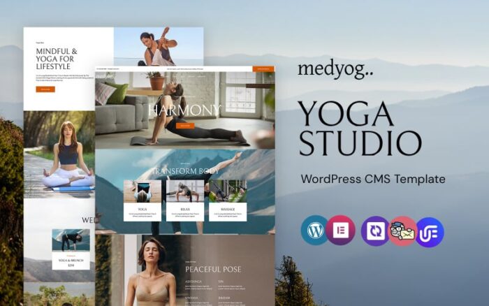 Medyog - Yoga Studio WordPress Elementor Theme