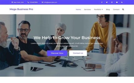 Mega Business Pro - Elementor Business Theme