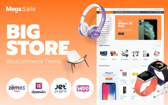 MegaSale - Tema WooCommerce Pasar Swalayan E-Commerce Online yang Inovatif