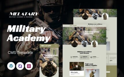 Melatary - Tema WordPress Responsif Serbaguna untuk Pelatihan dan Akademi Militer