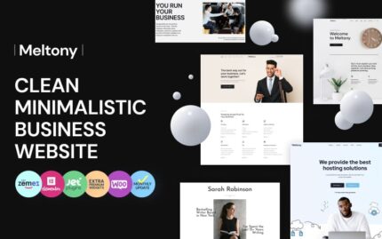 Meltony - Tema WordPress Minimalis untuk Semua Bisnis