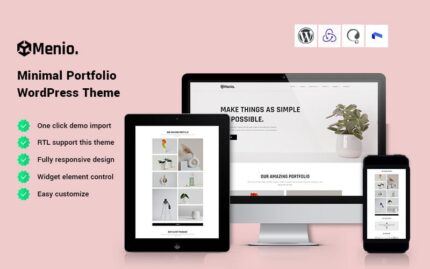 Menio - Minimal Portfolio WordPress Theme