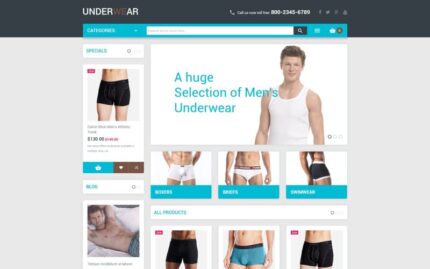 Mens Underwear Magento Theme