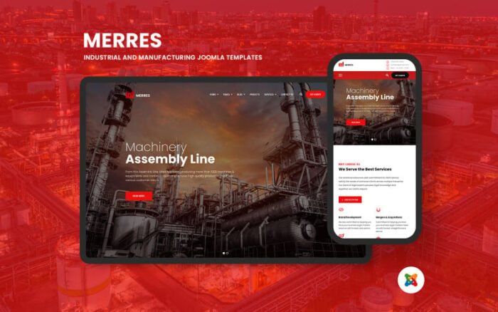 Merres - Template Joomla 5 Industri dan Manufaktur