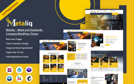 Metaliq  - Metal and Steelworks Company WordPress Theme