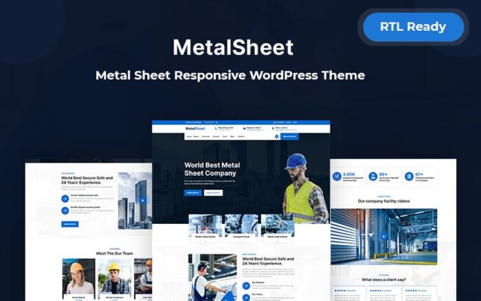 Metalsheet - Tema WordPress Responsif Lembaran Logam