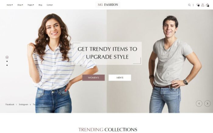 MG Fashion - Template Situs Web HTML eCommerce