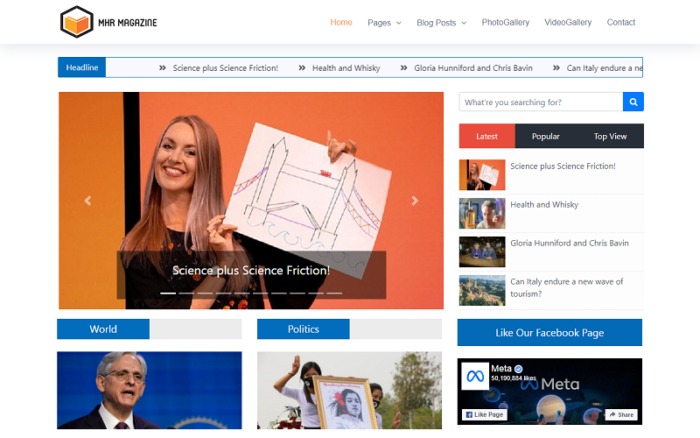 MhrMagazine - Tema WordPress Surat Kabar, Blog, Jurnal, Galeri Foto, Galeri Video, dan Majalah