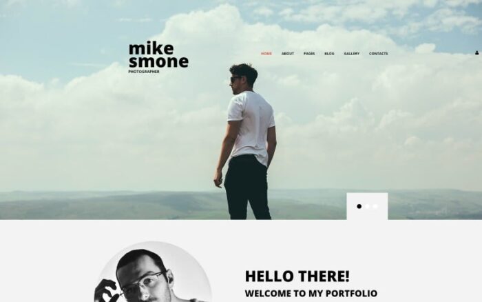 Mike Smone - Portofolio Fotografer Template Joomla Modern