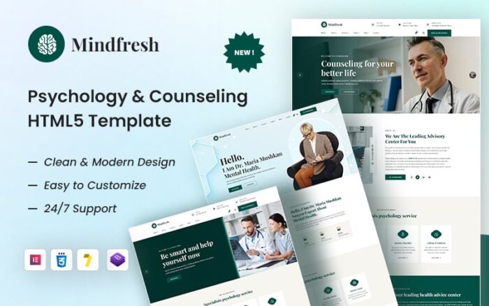 Mindfresh– Template HTML5 Psikologi & Konseling