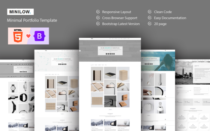 Minilow Creative Portfolio Bootstrap 5 Template