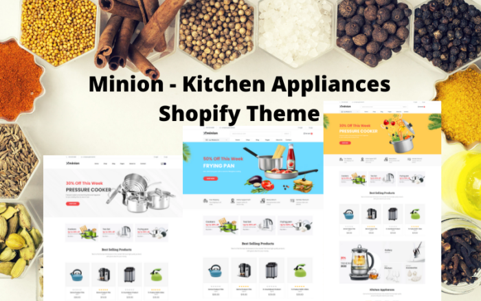 Minion - Tema Shopify Peralatan Dapur