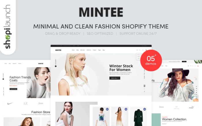 Mintee - Minimal & Clean Fashion Shopify Theme