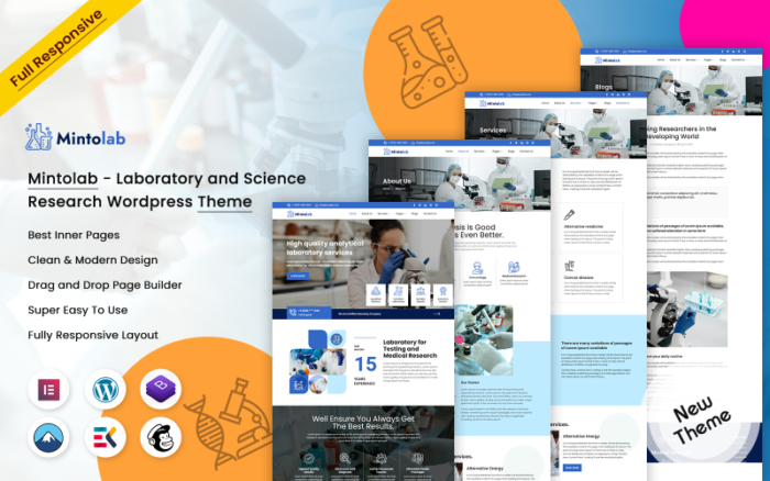 Mintolab - Tema Wordpress Penelitian Laboratorium dan Sains