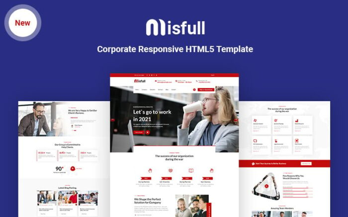 Misfull - Template Situs Web HTML Responsif Perusahaan