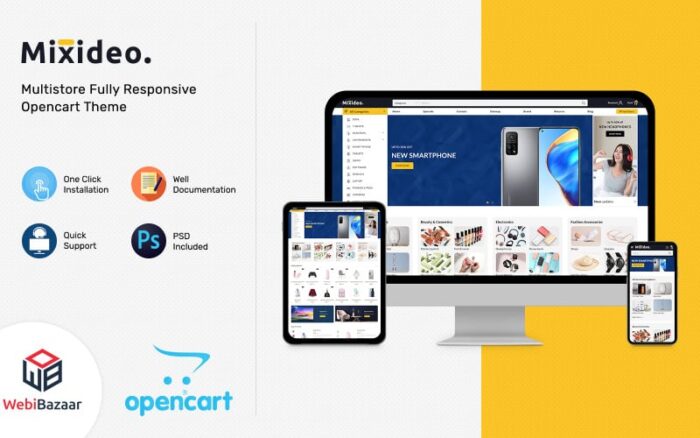 Mixideo - Multipurpose Modular OpenCart Theme