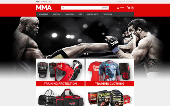 Tema PrestaShop Toko Pakaian MMA