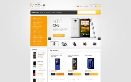 Mobile Phones VirtueMart Template