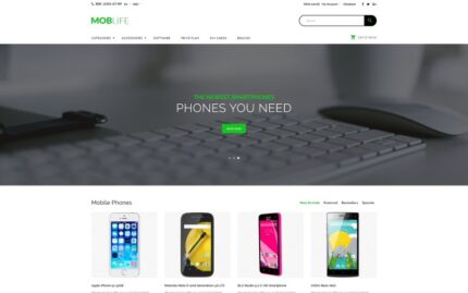 MobLife - Template OpenCart Toko Ponsel