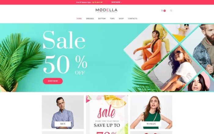 Modella - Tema Elementor WooCommerce Toko Busana