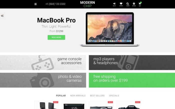 Tema PrestaShop Chip Modern