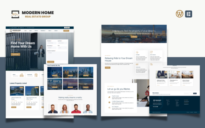 Tema WordPress Modern Home - Layanan & Agen Real Estat