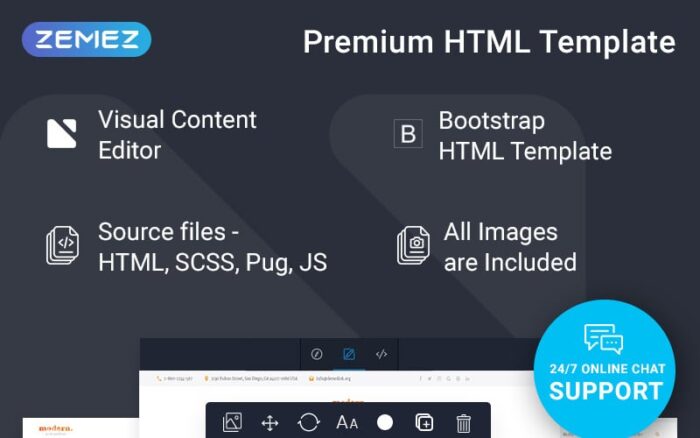 Template Situs Web Portofolio Modern Siap Pakai