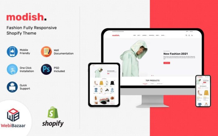 Modish - Template Shopify Sepatu Fashion Serbaguna