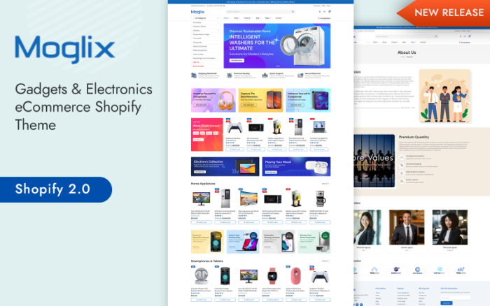 Moglix - Gadgets & Electronics eCommerce Shopify 2.0 Theme