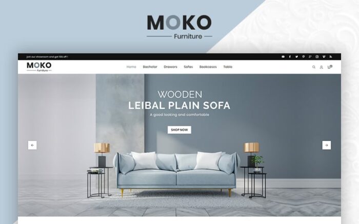 Template OpenCart Toko Bersih Moko Furniture