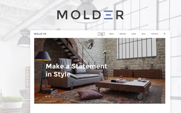 Molder - Template Situs Web Desain Interior