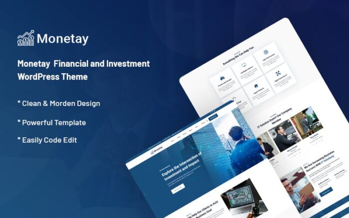 Monetay - Tema WordPress Keuangan dan Investasi