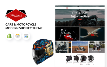 Mototab - Cars & Motorcycle Modern Shopify Theme