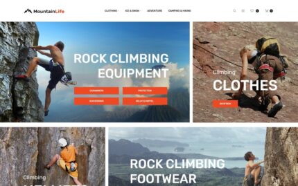 MountainLife - Climber's Gear Magento Theme